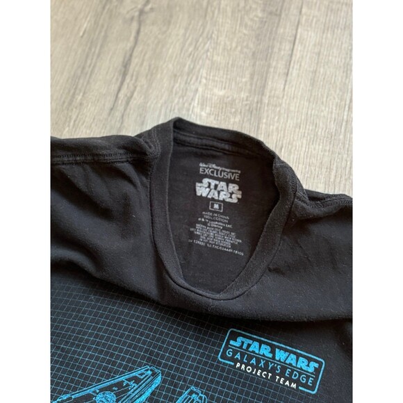 Star Wars Galaxy's Edge Imagineering Project Men's T-Shirt Millennium Falcon M - Picture 2 of 3
